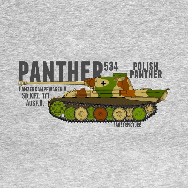 Panther Ausf D 534 Polish Panther Breda. by Panzerpicture